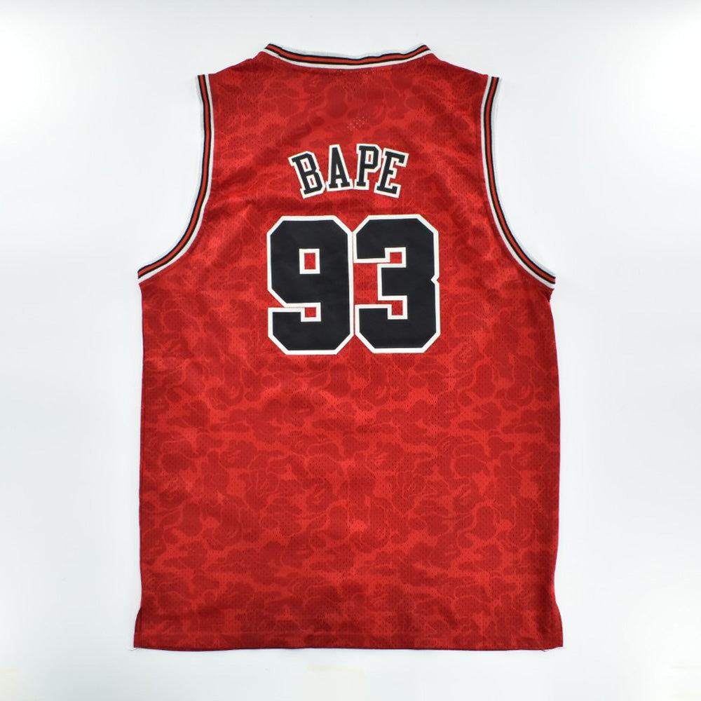A BATHING APE × Mitchell & Ness シカゴブルズ バスケジャージ 260421H