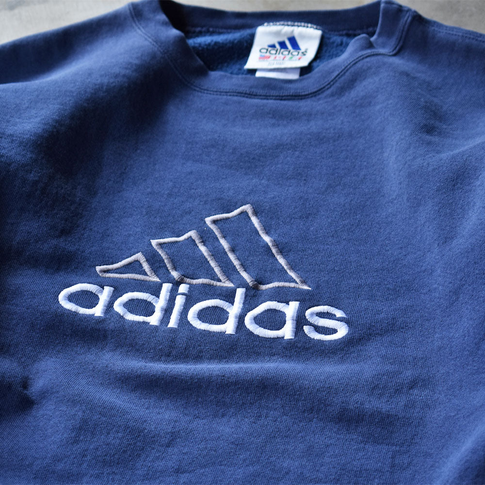 90’s Adidas 刺繍 logo スウェット 231003