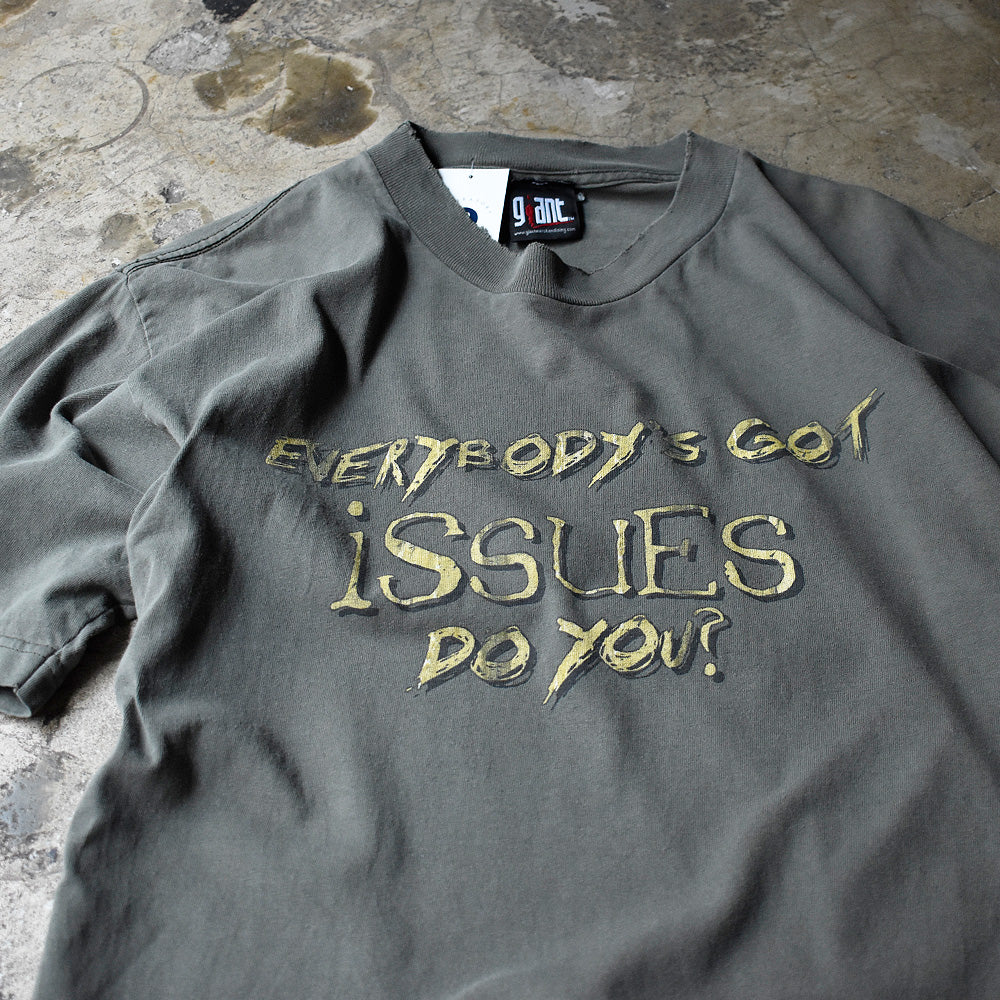 Y2K Korn “EVERYBODY'S GOT iSSUES Do YOU？” Tシャツ 240606H