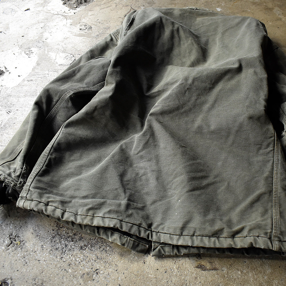 90’s ダメージ！ Carhartt ダックジャケット キルティングライナー USA製 231225H