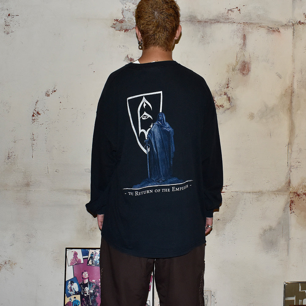 Y2K Emperor "The Return of the Emperor" ロングスリーブ ロック Tシャツ 250812HT62