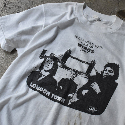 70's Wings "London Town" ロック Tシャツ 230508H
