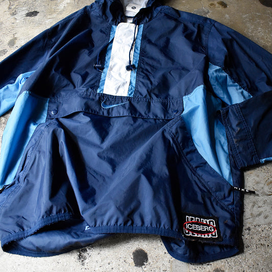 Y2K NIKE “ICEBERG”ワッペン付き ナイロンアノラックパーカー 250318H