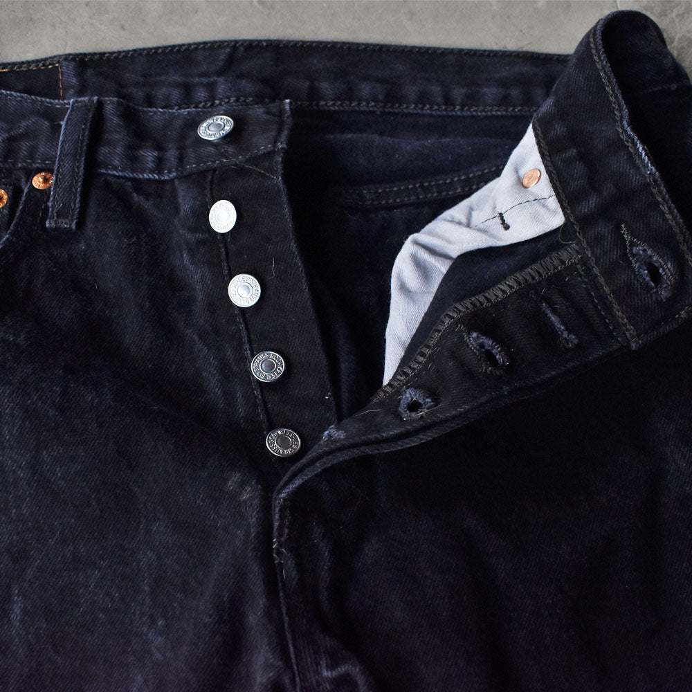 Levi's 501 ブラックデニムパンツ 240329