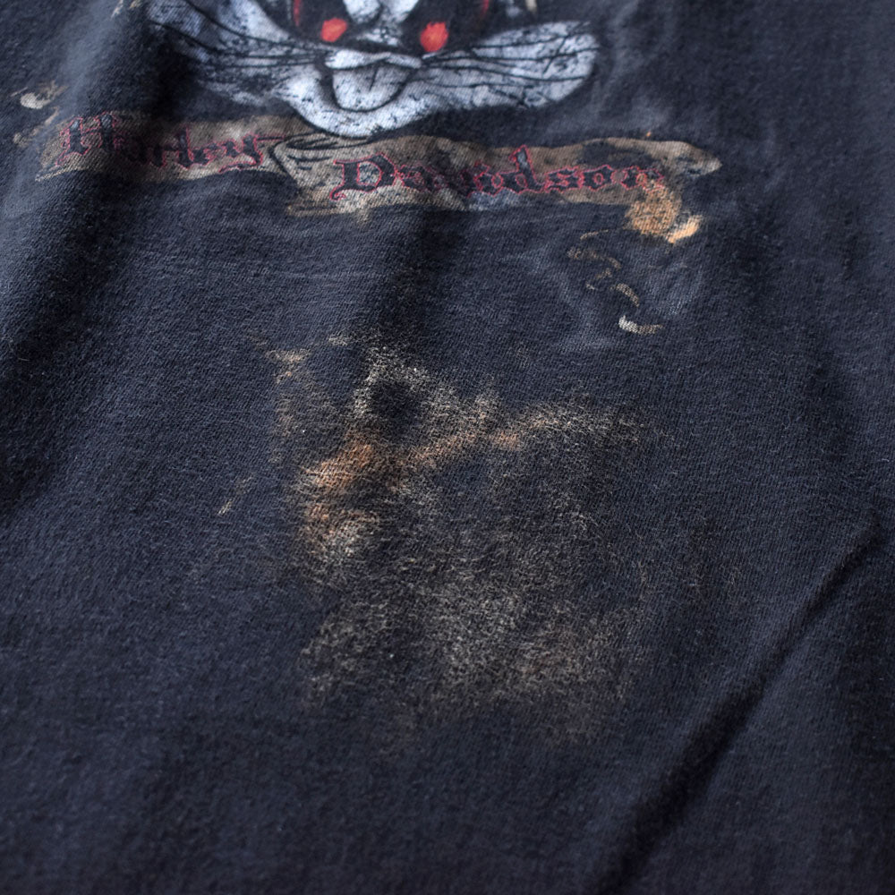 Y2K Harley-Davidson × Looney Tunes コラボ キャラTシャツ 240808