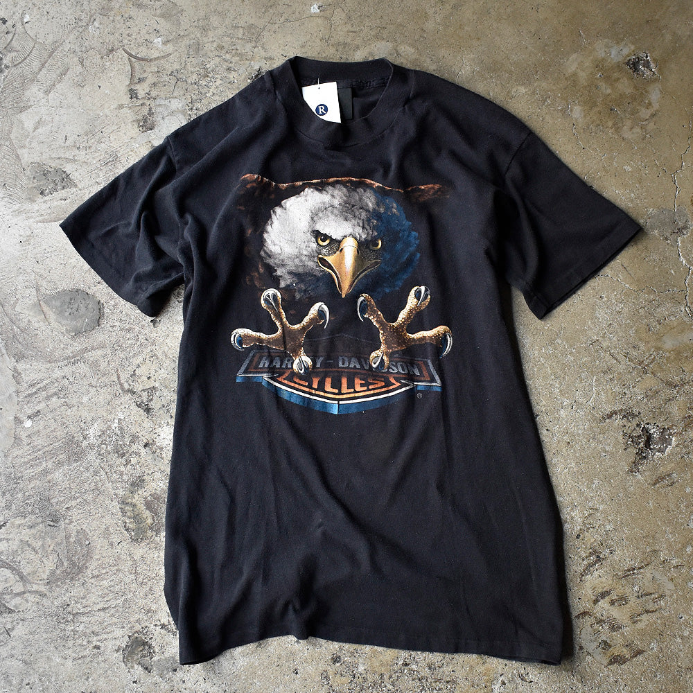 80's～ Harley Davidson 3D EMBLEM イーグル Tシャツ USA製 240718H