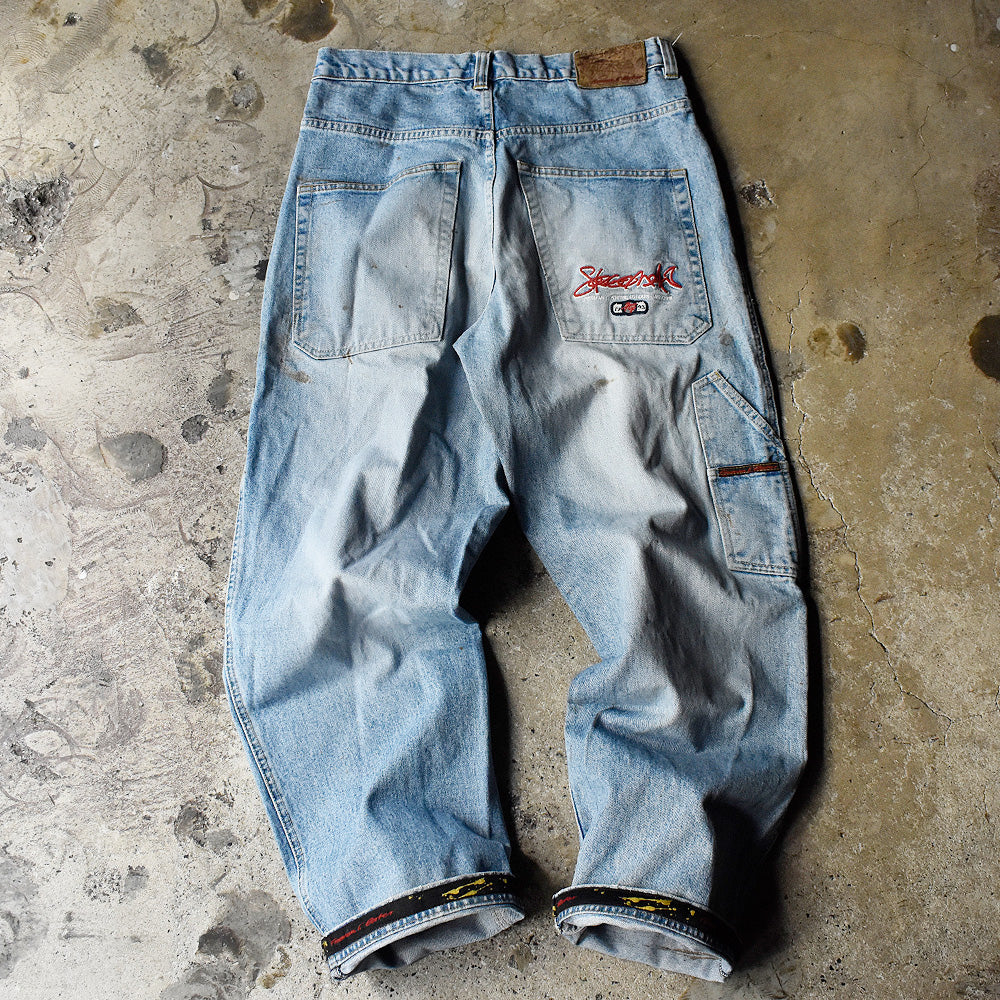 Freeman T. Porter バギーパンツ 1990年 アイスブルー ヴィンテージ