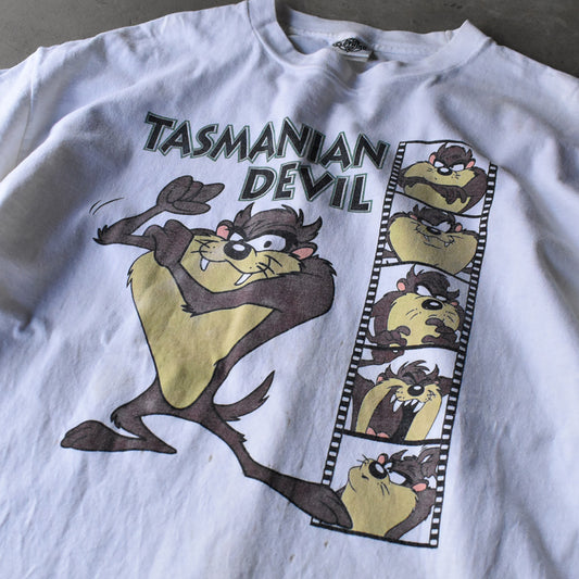 90's Looney Tunes ”TASMANIAN DEVIL” キャラ Tシャツ USA製 240413
