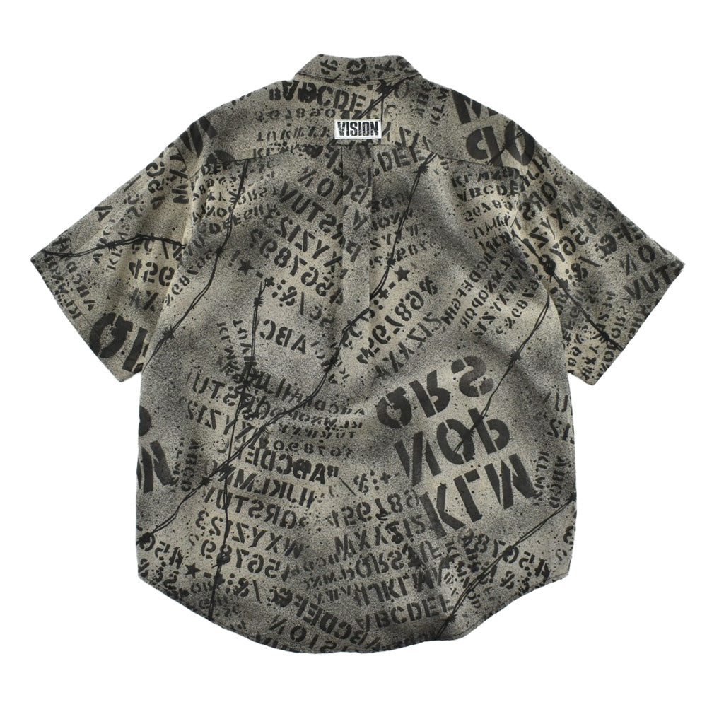 80's VISION STREET WEAR ステンシル × 有刺鉄線 半袖シャツ USA製 260623H