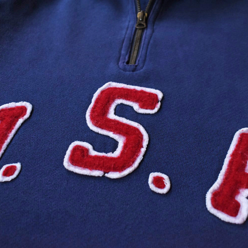 90’s Polo by Ralph Lauren "USA" ハーフジップ スウェット 251209H