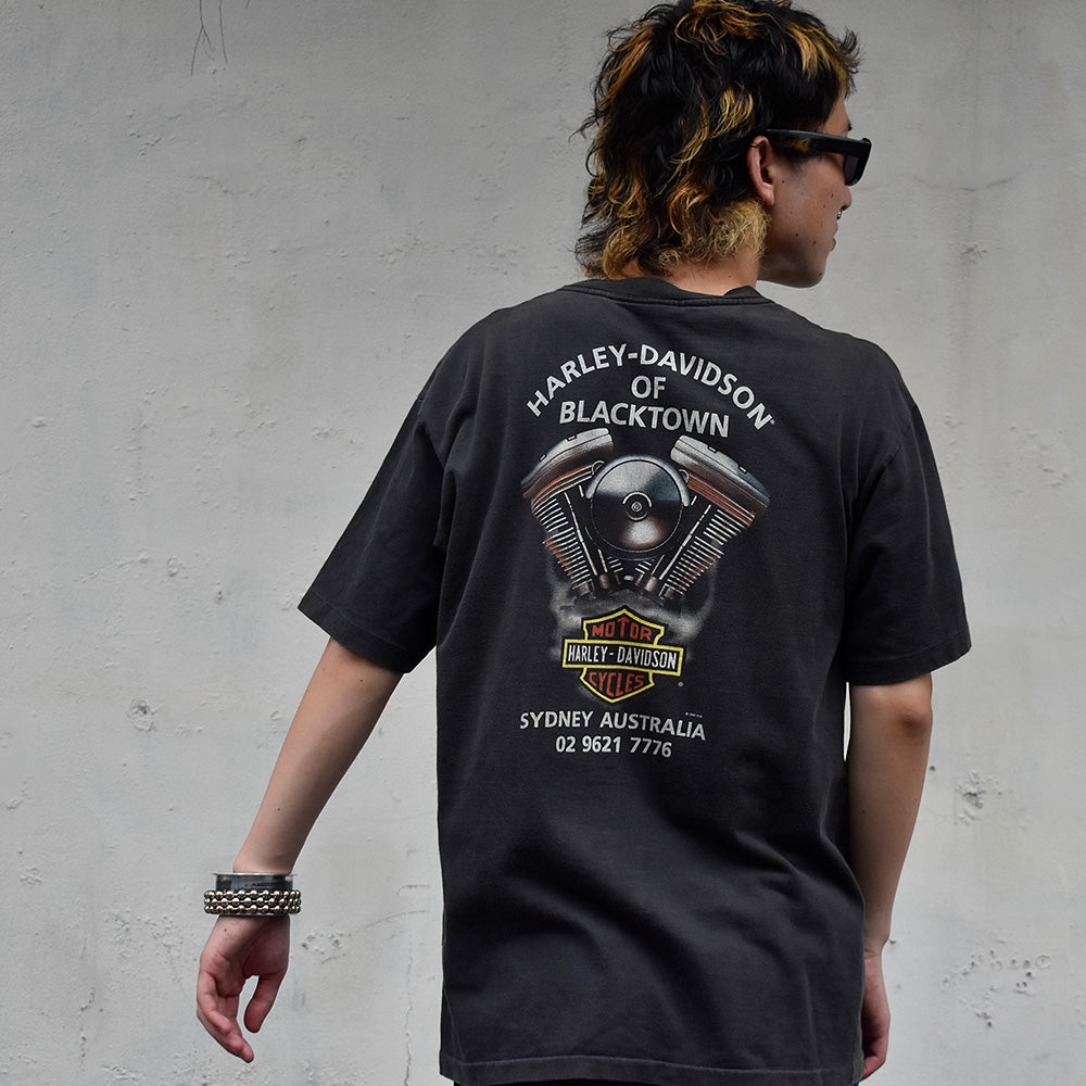 90's　Harley-Davidson/ハーレー・ダビッドソン　"オーストラリア カンガルー"  Tee　230906H