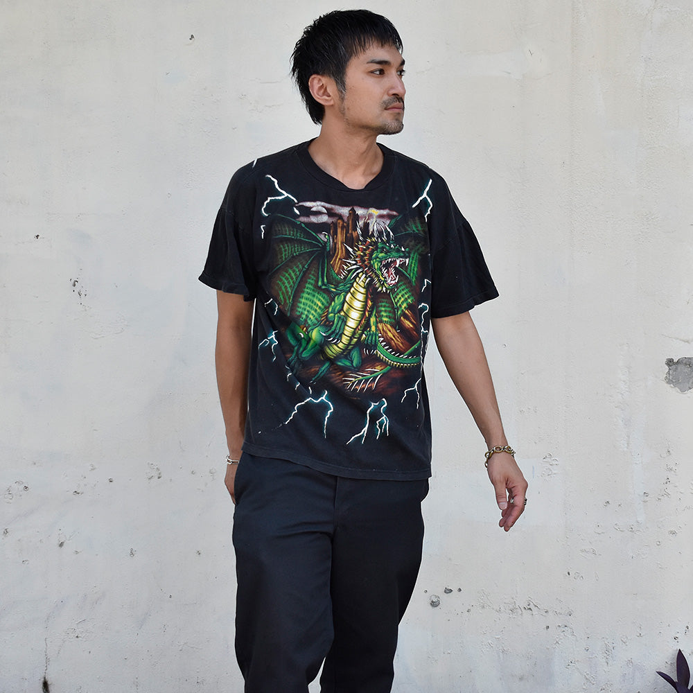 90’s AMERICAN THUNDER “Dragon” Tシャツ 250724H