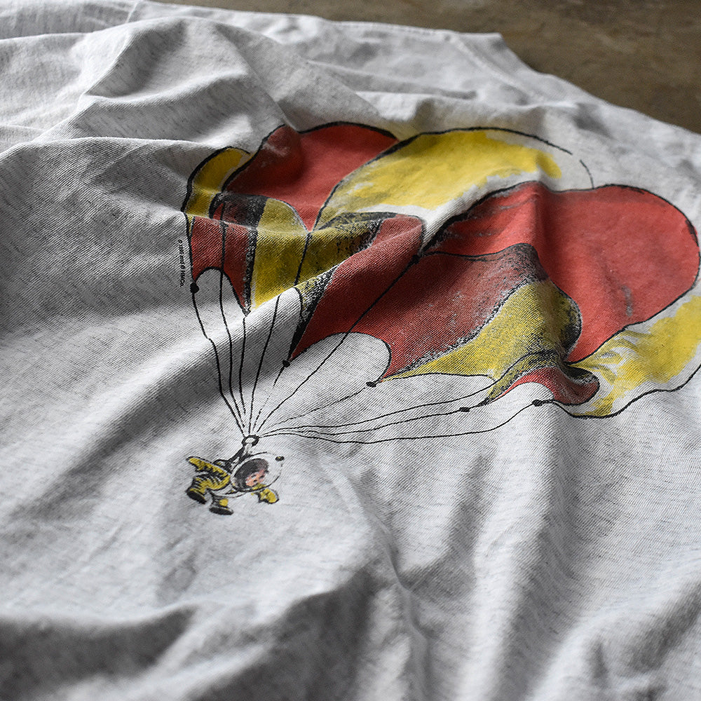 おさるのジョージ The First Space Monkey Tシャツ 1995年 ライトグレー ヴィンテージ