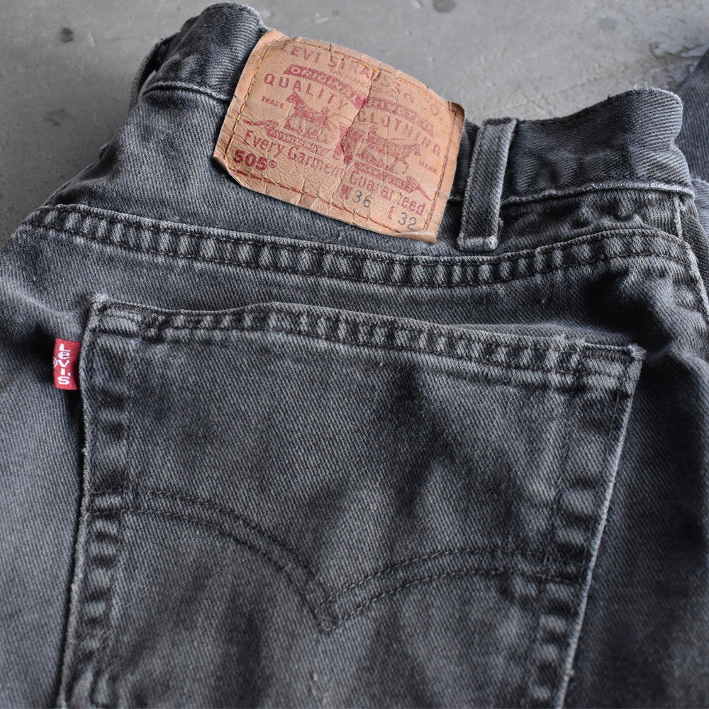 90's Levi's 505 ブラックデニムパンツ USA製 240110