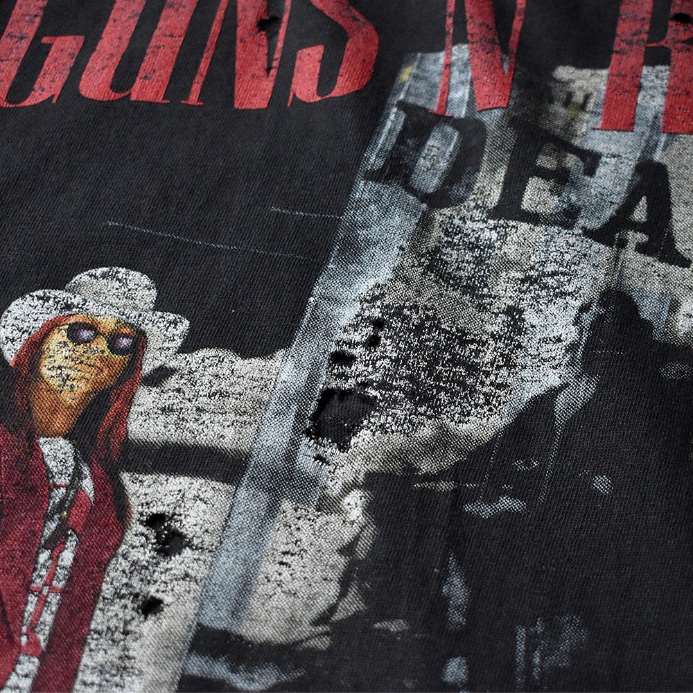 90's ダメージ！ GUNS N' ROSES “HERE TODAY GONE TO HELL” Tシャツ 240520H
