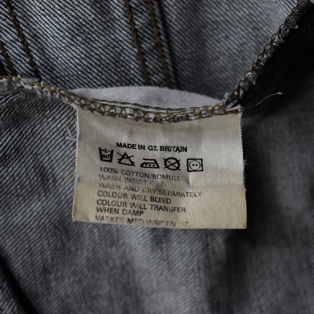 90's Levi's 70506 02 先染めブラック デニムジャケット Made in Great Britain 250719H