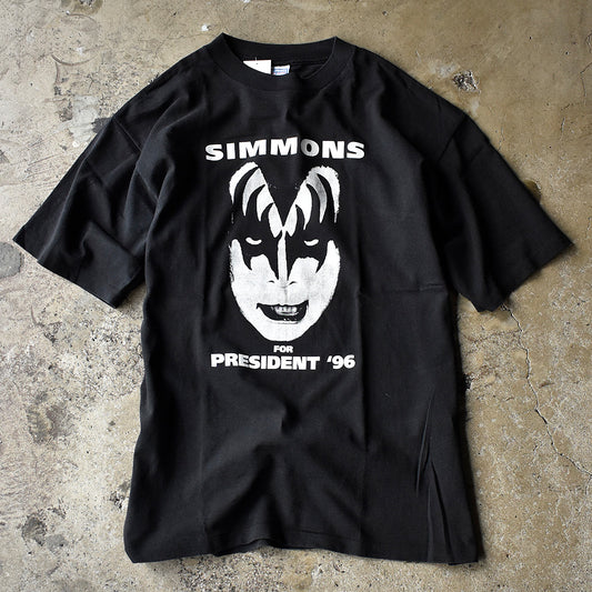 90's KISS “Simmons” Simmons For President '96 Tシャツ 240626H