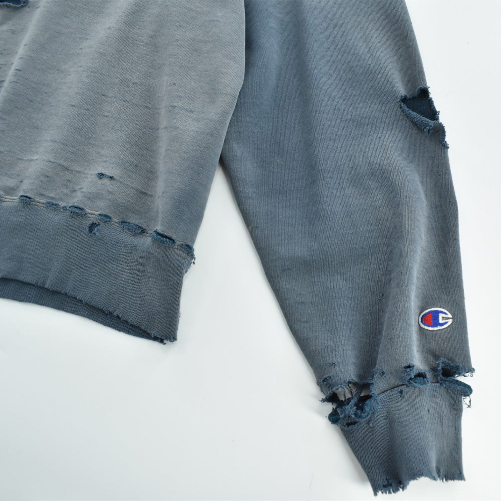 90's Champion "ボロ&フェード" 刺繍ロゴ スウェット USA製 260918H