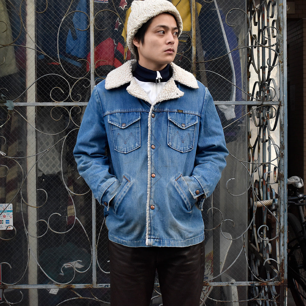70's MAVERICK RANCH COAT デニム ボアジャケット USA製 241220H