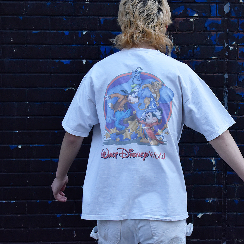 90's Disney World 25th Anniversary  キャラクターTシャツ 240208H