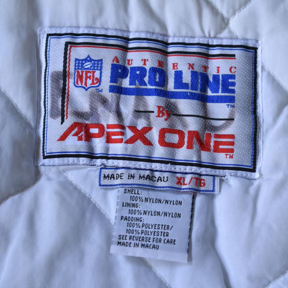 90-00s APEX PROLINE "NFL Dallas Cowboys" 中綿入り ナイロンジャケット 240228