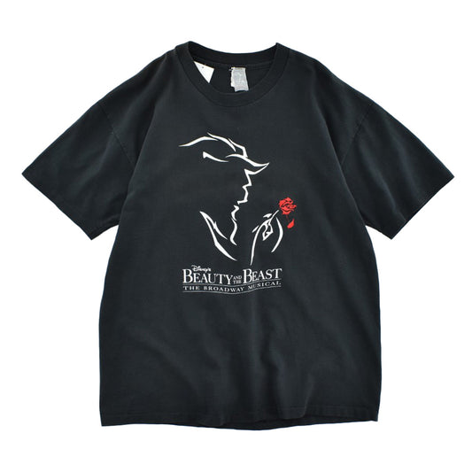 90’s Disney “BEAUTY AND THE BEAST” Broadway ミュージカルTシャツ USA製 260526H