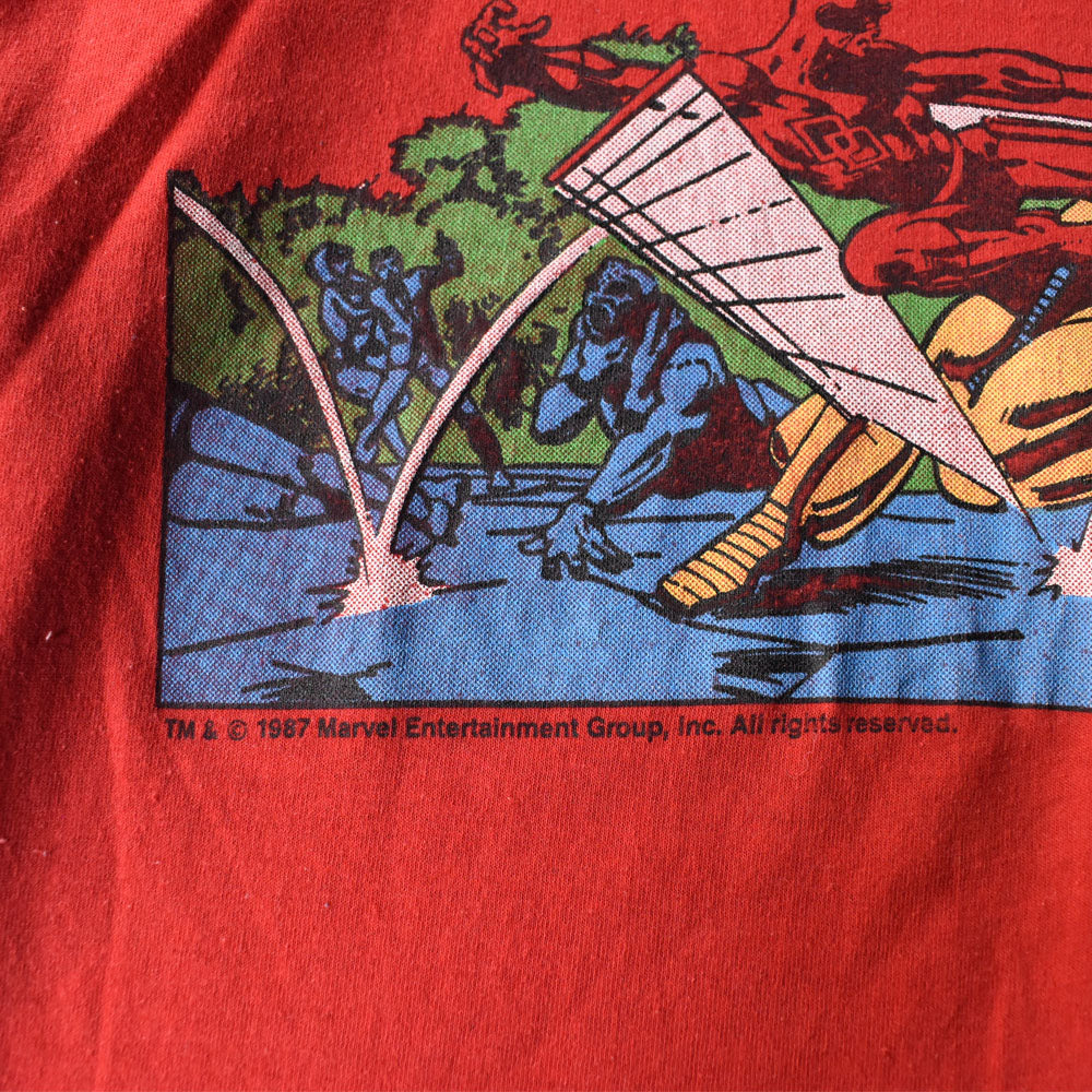 80’s MARVEL “Iron Man VS villain” アメコミ Tシャツ USA製 250909H