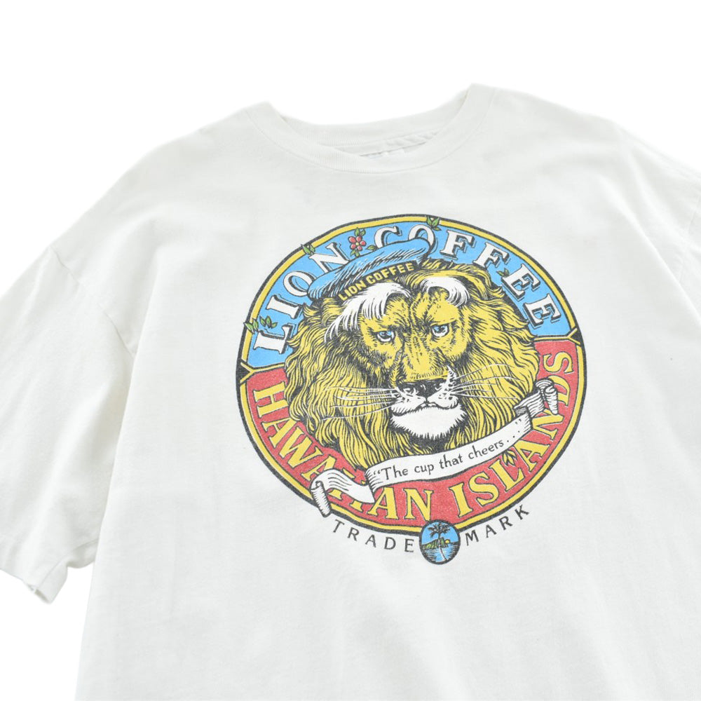 90’s LION COFFEE プリントTシャツ 260428H