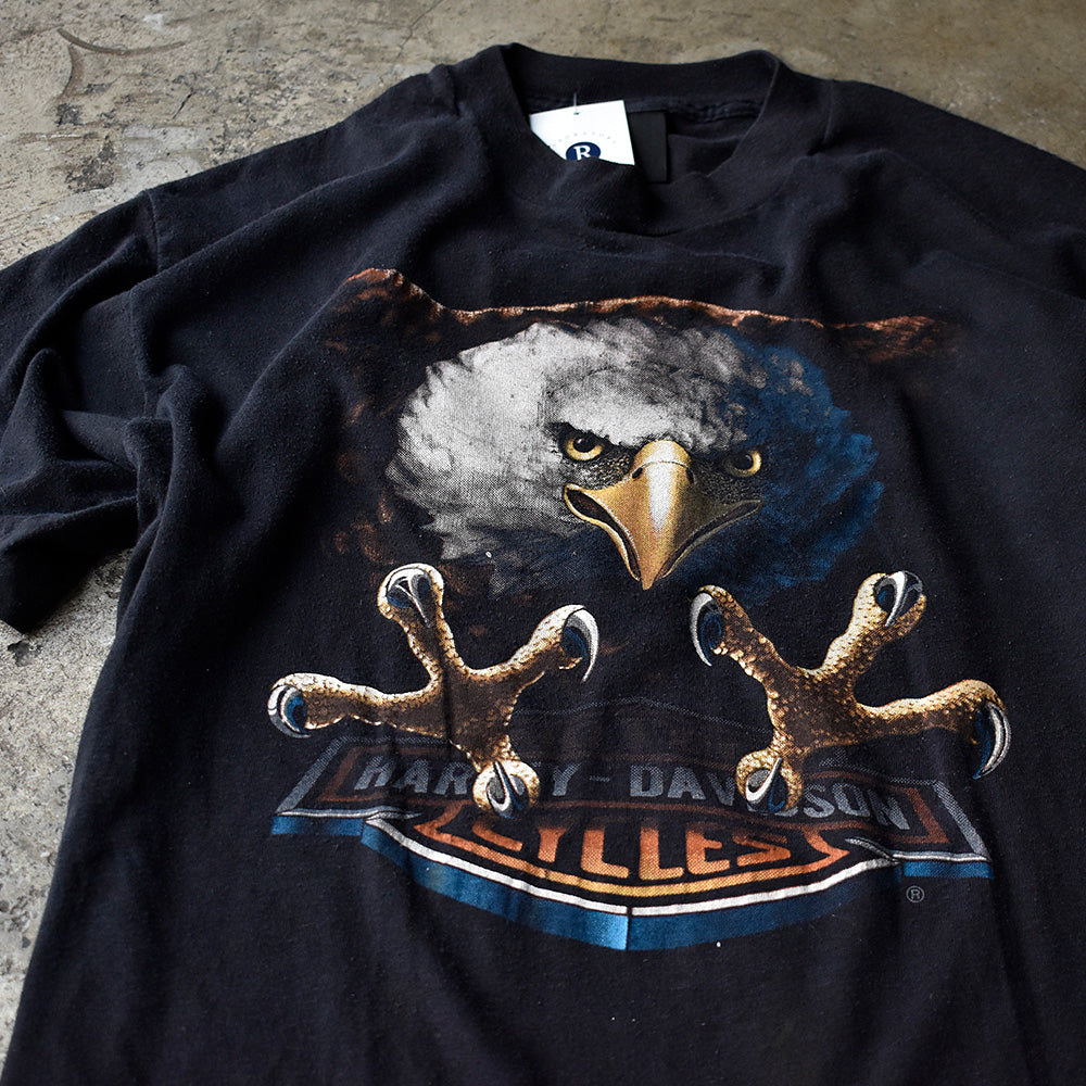ハーレーダビッドソン 3D EMBLEM イーグル Tシャツ 1980年〜 USA製 ヴィンテージ