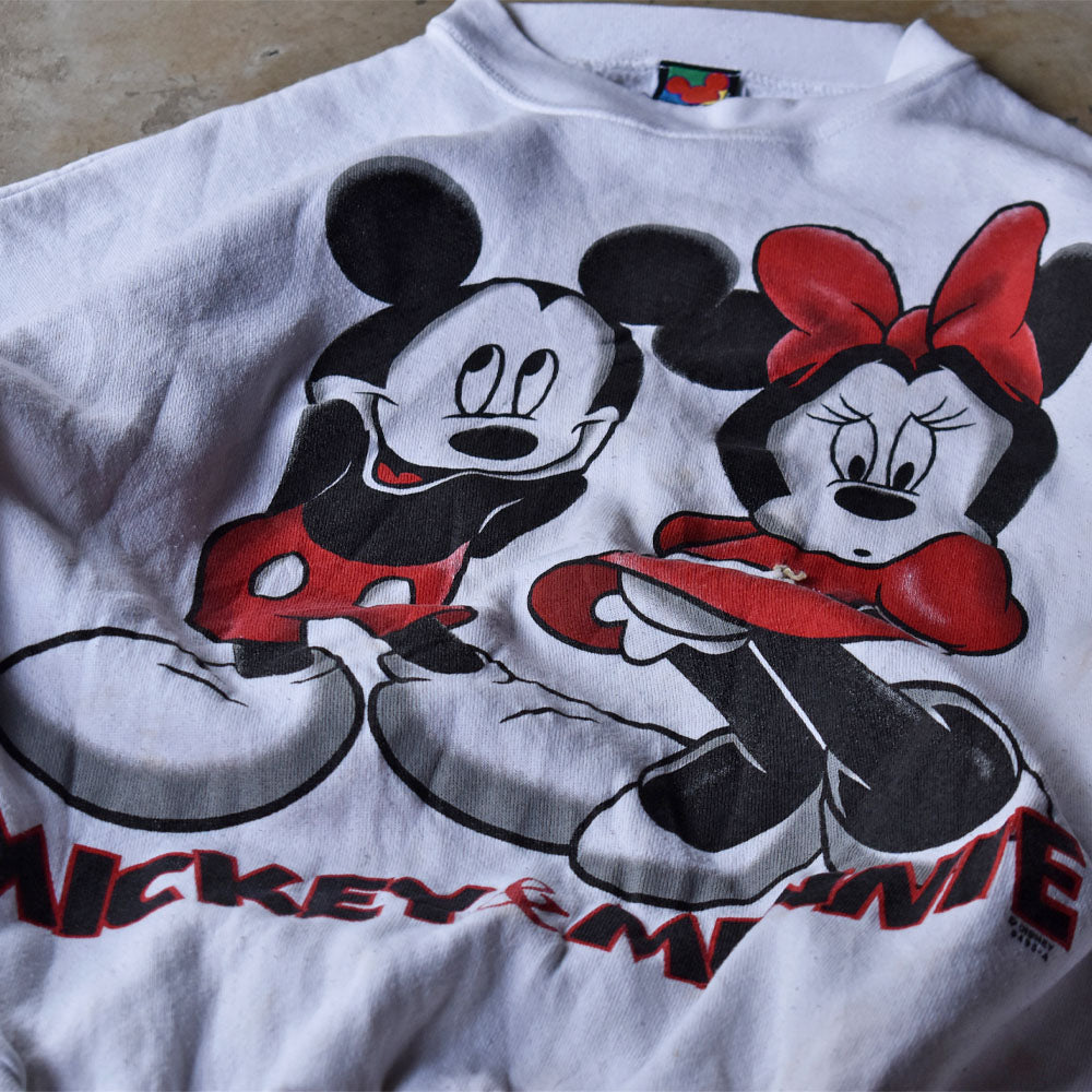 90’s Disney “Mickey＆Minnie” スウェット 231118