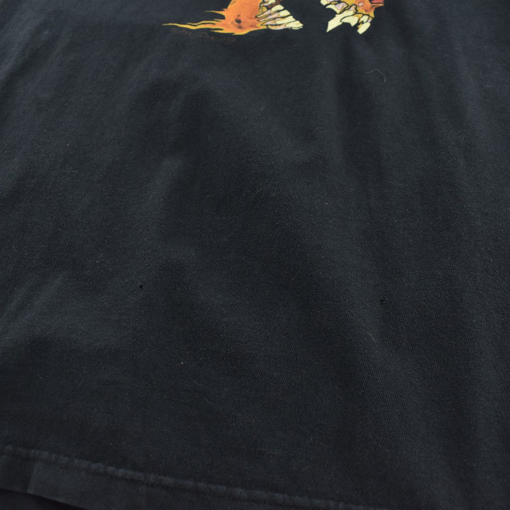 90's Metallica Pushead "Flaming Skull" スラッシュメタル ロックT 260728H