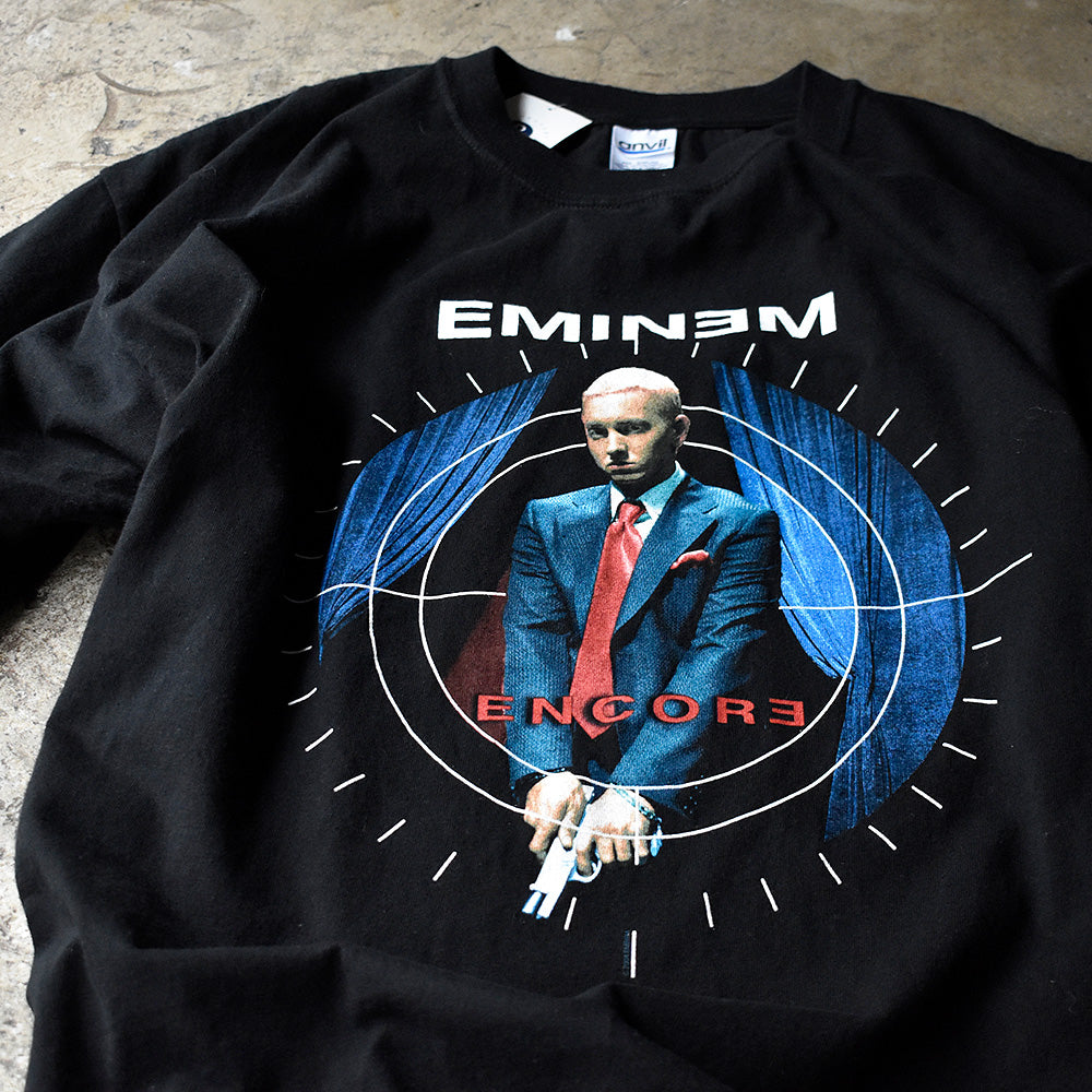 エミネム Encore アンコール プリント ラップTシャツ 2004年 アンビル 2XL 古着