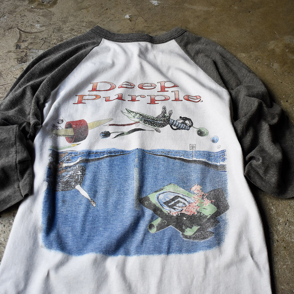 ディープ・パープル Nobody's Perfect ジャケットモチーフ ラグランスリーブTシャツ 1988年 ヴィンテージ
