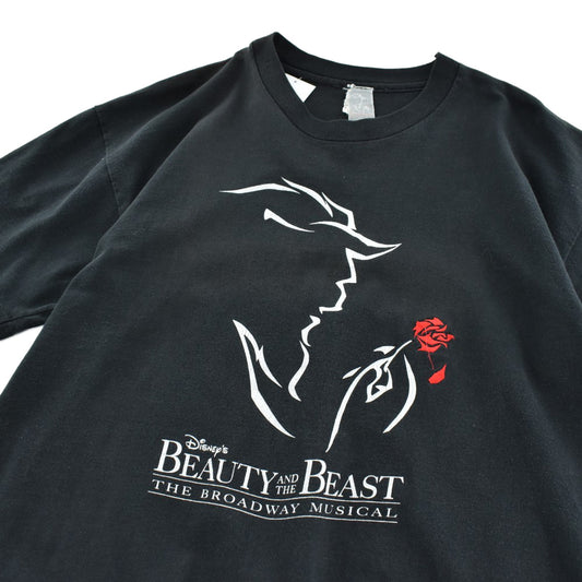 90’s Disney “BEAUTY AND THE BEAST” Broadway ミュージカルTシャツ USA製 260526H