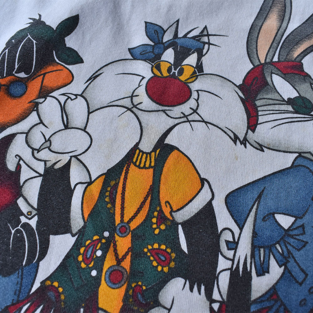 90’s Looney Tunes “Hippie style” スウェット USA製 231011