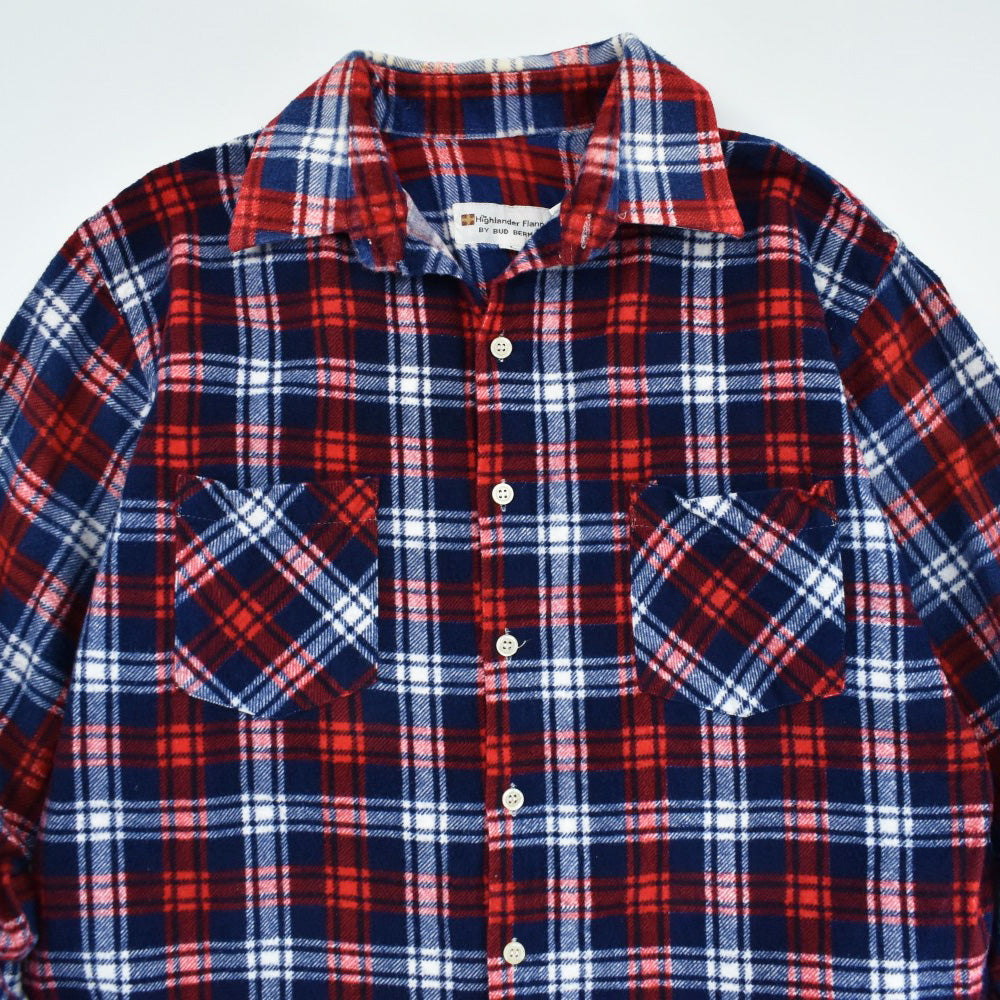 80's Highlander Flannel BY BUD BERMA ライトネルシャツ 260206H