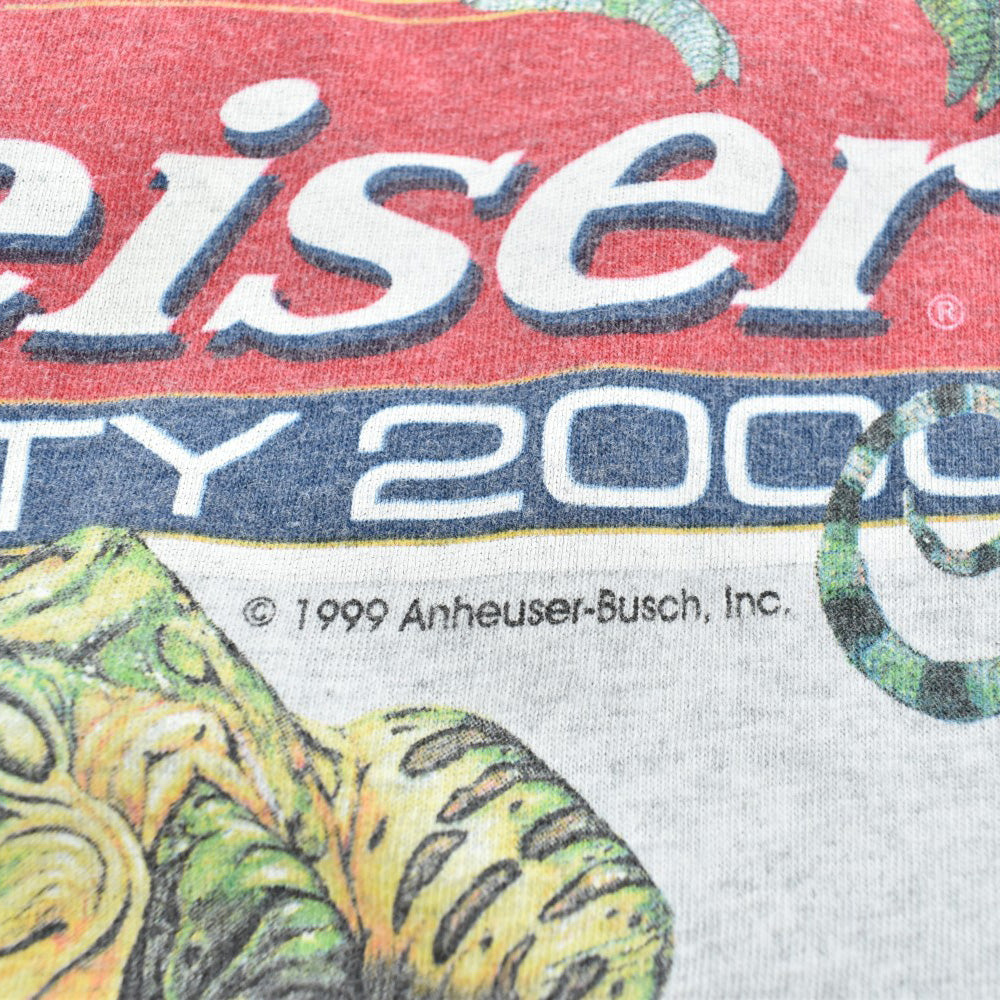 90's Budweiser "World Party 2000" アニマル プロモTシャツ 260619H