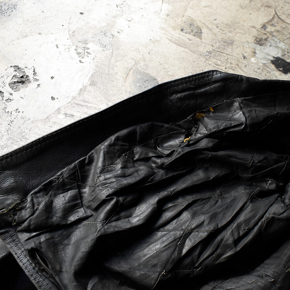 80's LEATHER 2000 ライダース レザージャケット 231204H