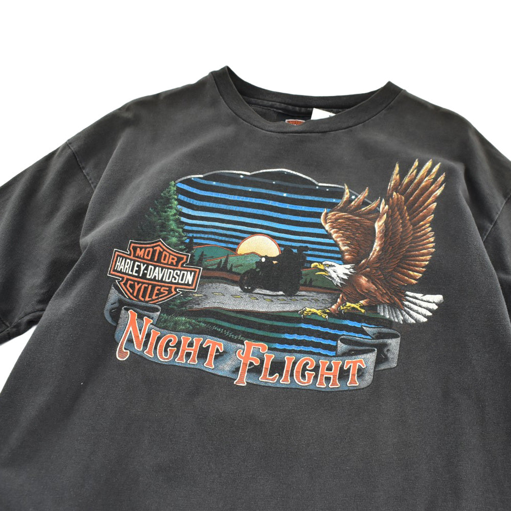90's HARLEY-DAVIDSON "NIGHT FLIGHT" Tシャツ USA製 260616H