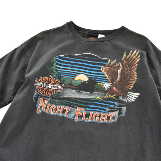 90's HARLEY-DAVIDSON "NIGHT FLIGHT" Tシャツ USA製 260616H