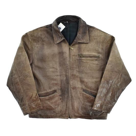 90’s 鬼フェード レザージャケット 260217H