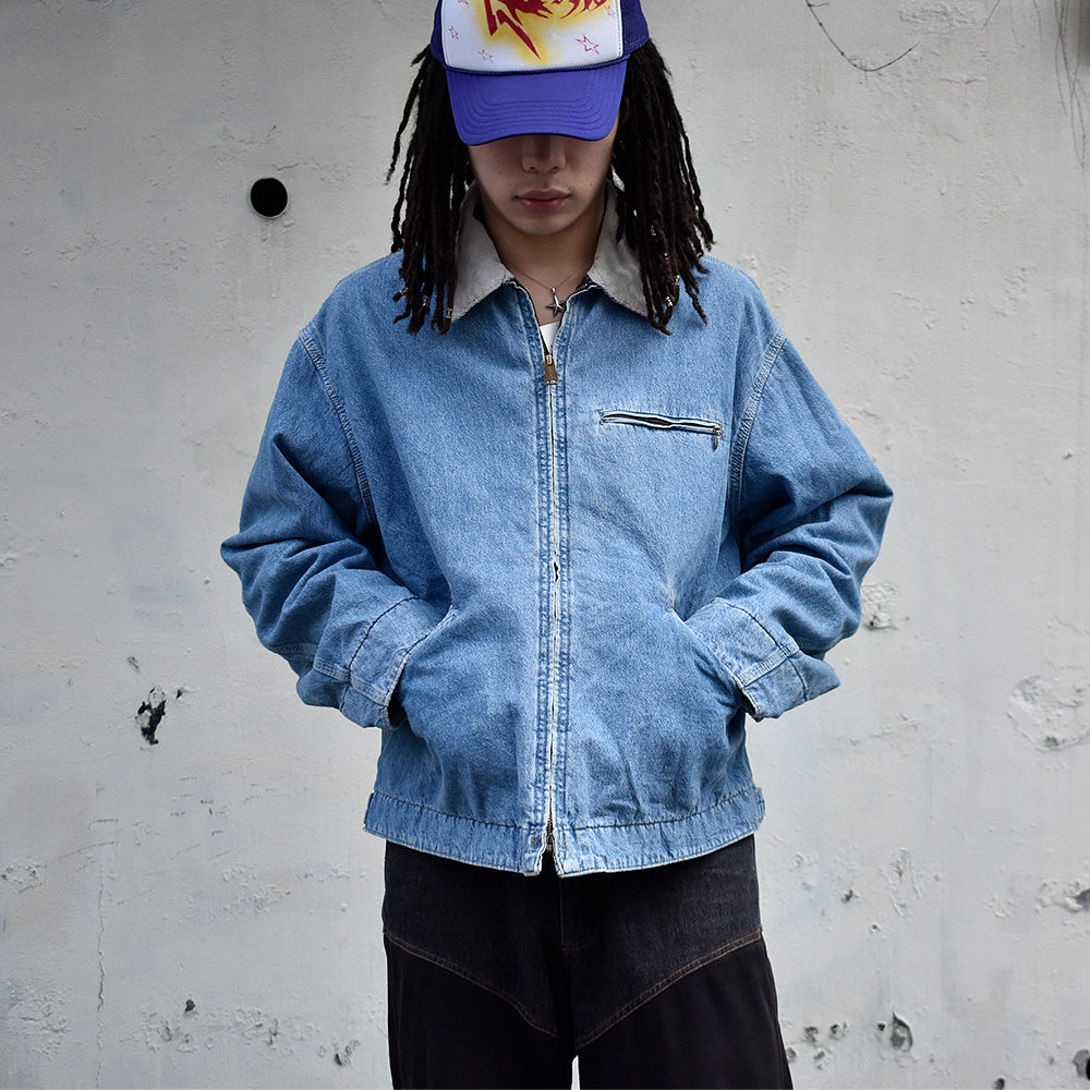 80's Carhartt デニム デトロイトジャケット キルティングライナー 230923H