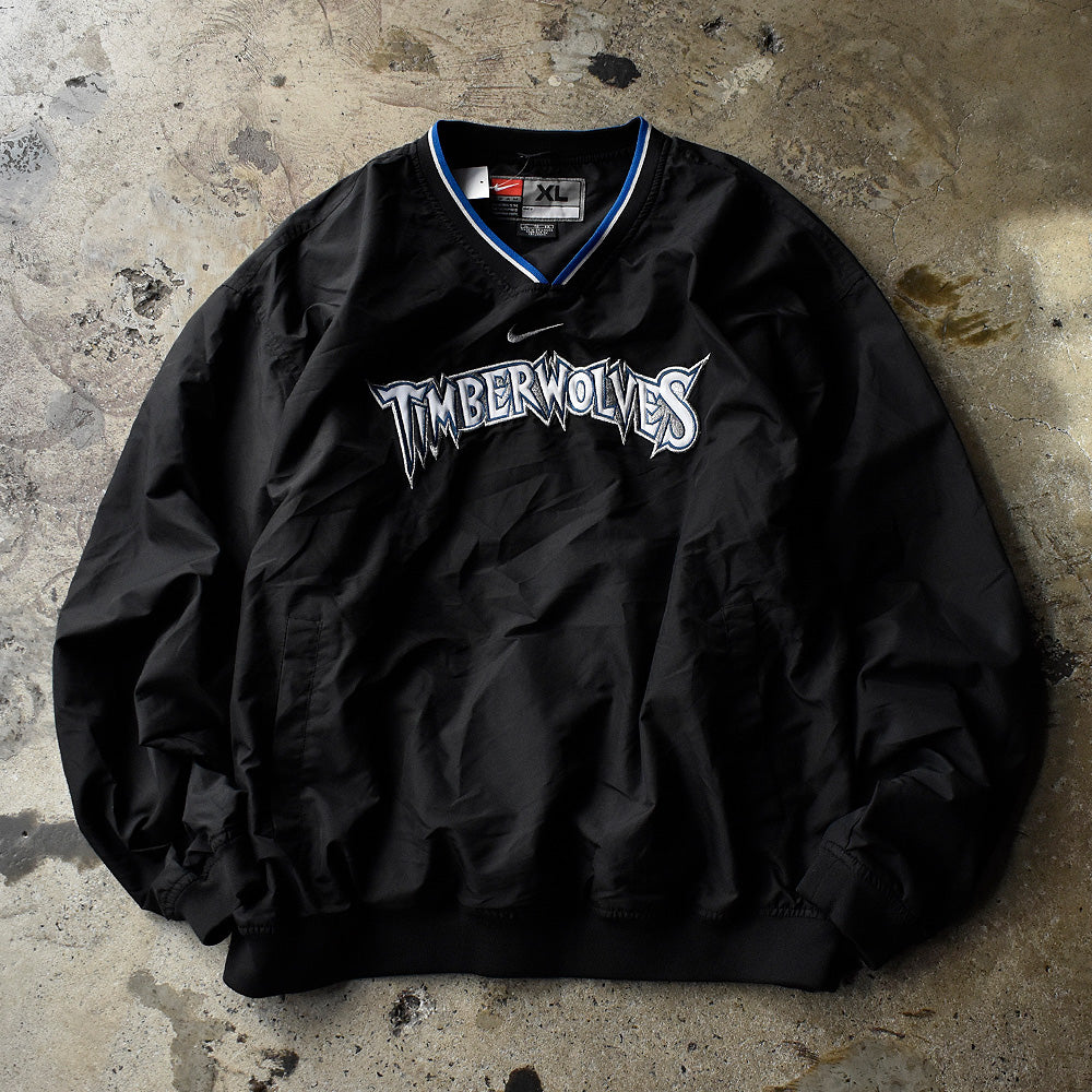 Y2K NIKE “NBA Minnesota Timberwolves” ナイロンプルオーバー 230914H