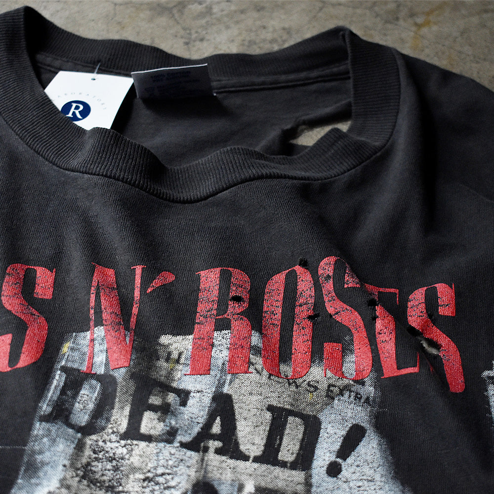 90's ダメージ！ GUNS N' ROSES “HERE TODAY GONE TO HELL” Tシャツ 240520H
