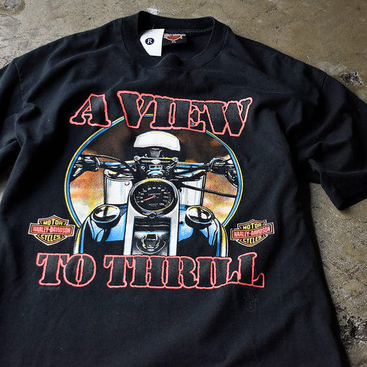 90's Harley-Davidson “A VIEW TO THRILL” Tシャツ 240610H