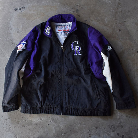 90’s APEX ONE “MLB Colorado Rockies” 中綿入り ナイロンジャケット 231122