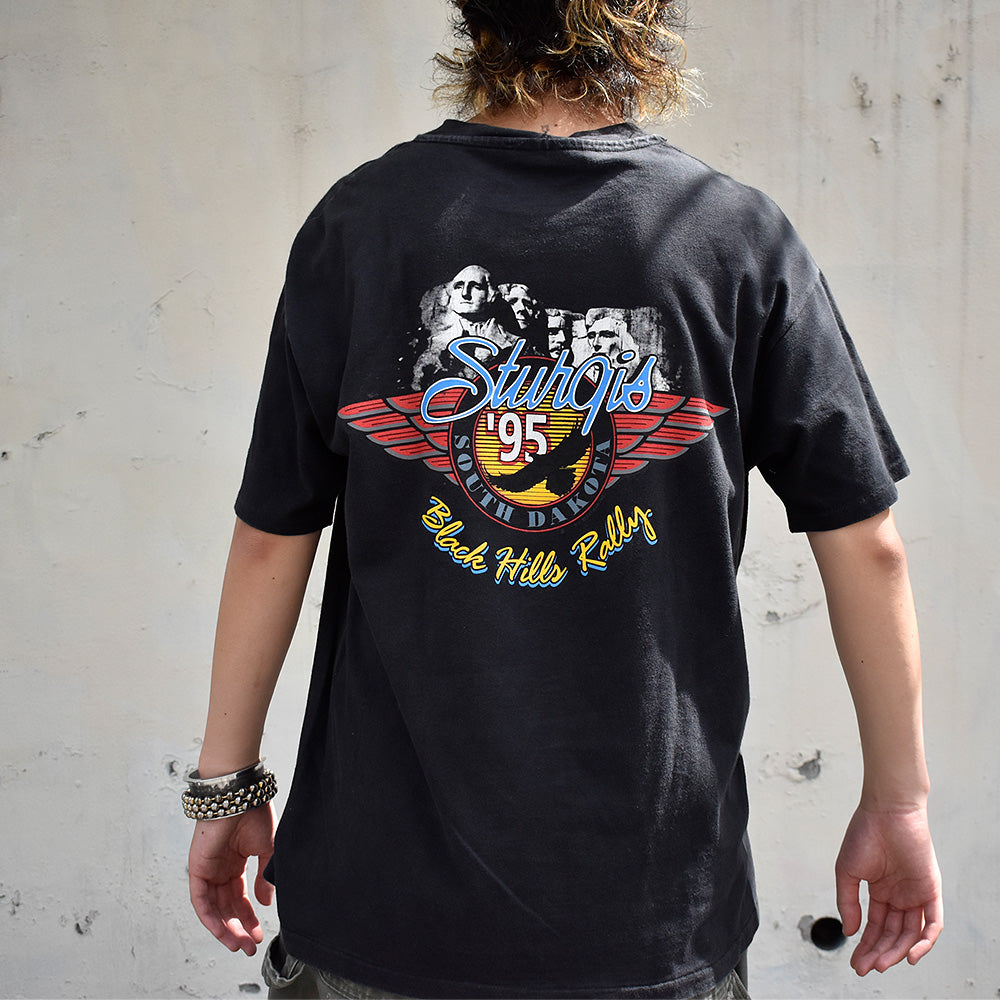 90's Harley-Davidson “Black Hills Rally” イーグル Tシャツ 230915H