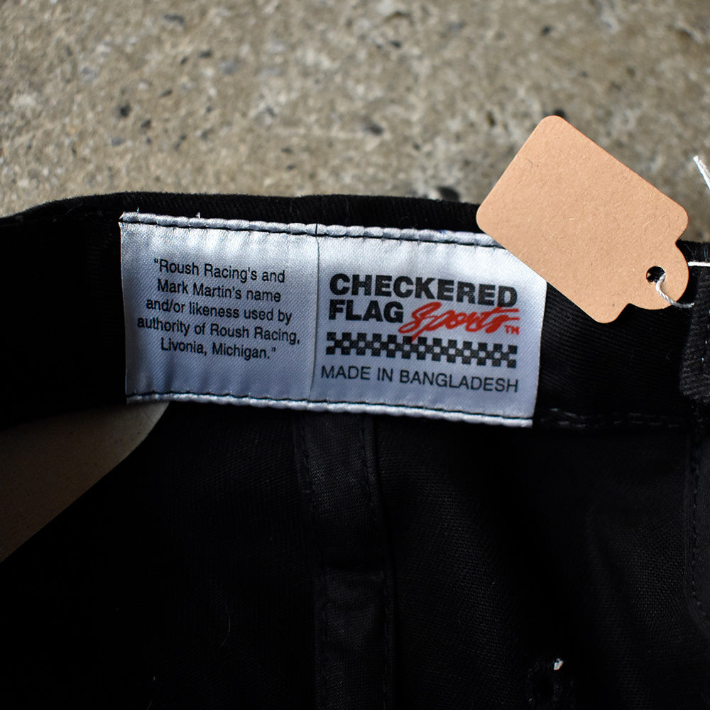 CHECKRED FLAG SPORTS “Mark Martin” NASCAR レーシングCAP デッドストック 250710H