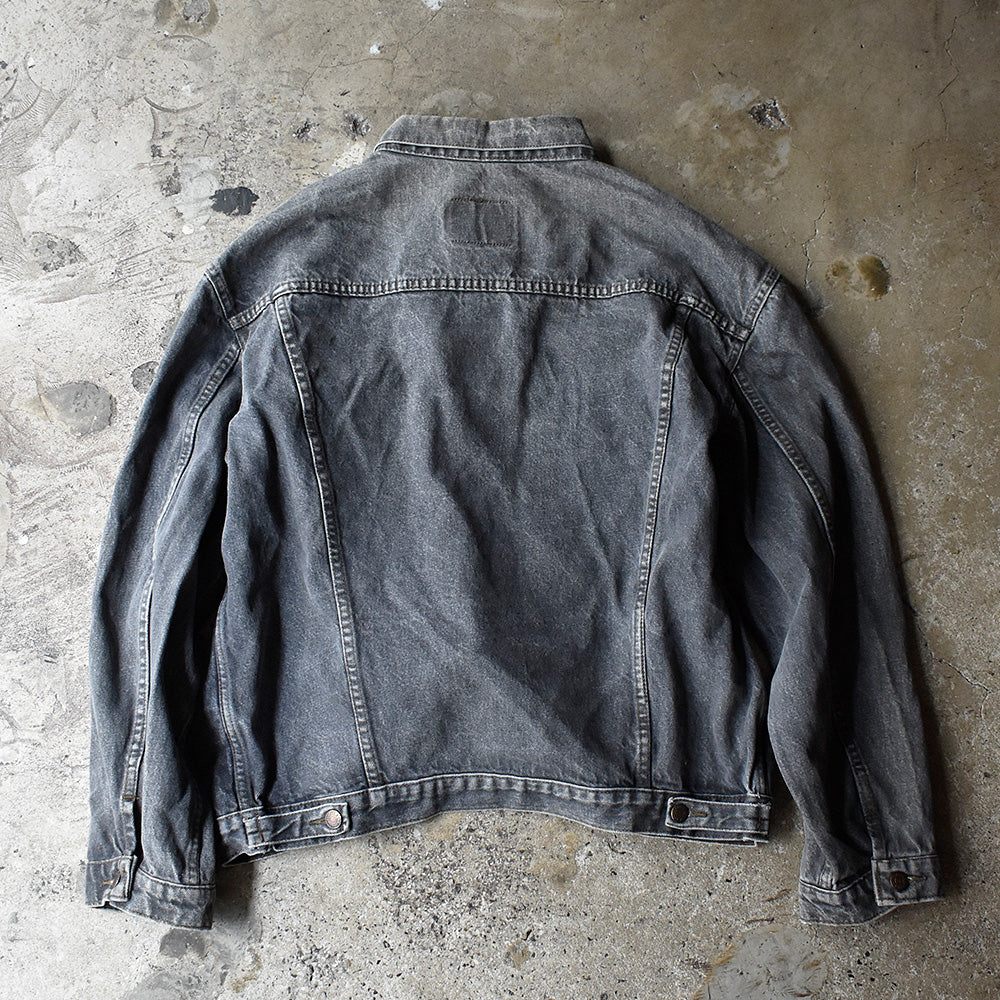 90's Levi's 70506 02 先染めブラック デニムジャケット Made in Great Britain 250719H