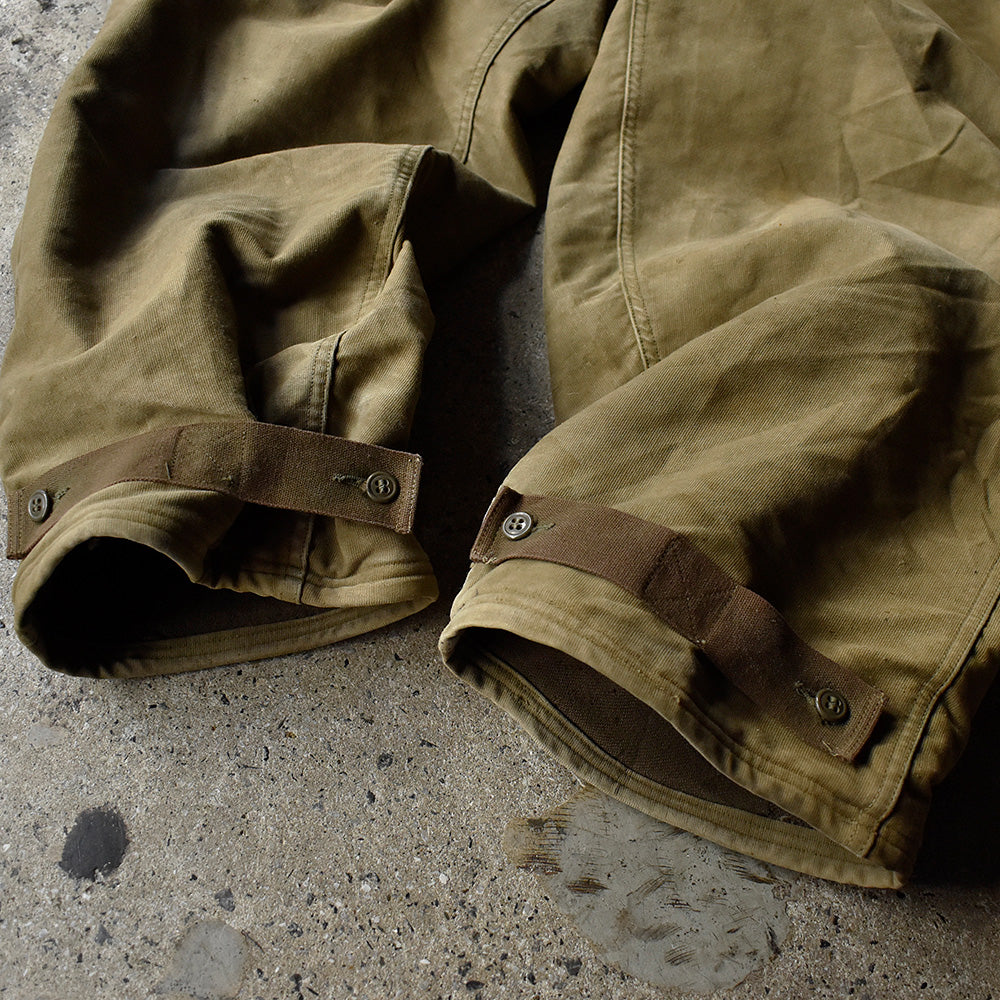 40's U.S. NAVY ステンシル入り N-1 デッキパンツ 250113H